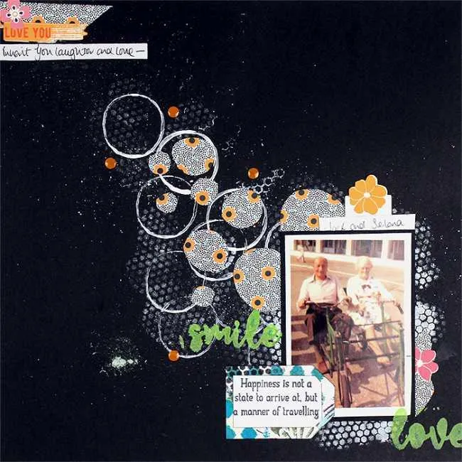 retirement scrapbook page