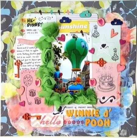 Scrapbooking Stickers: The Title Of This Layout Was Created Using Stickers!