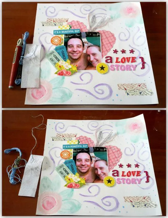 boyfriend romantic scrapbooking pages