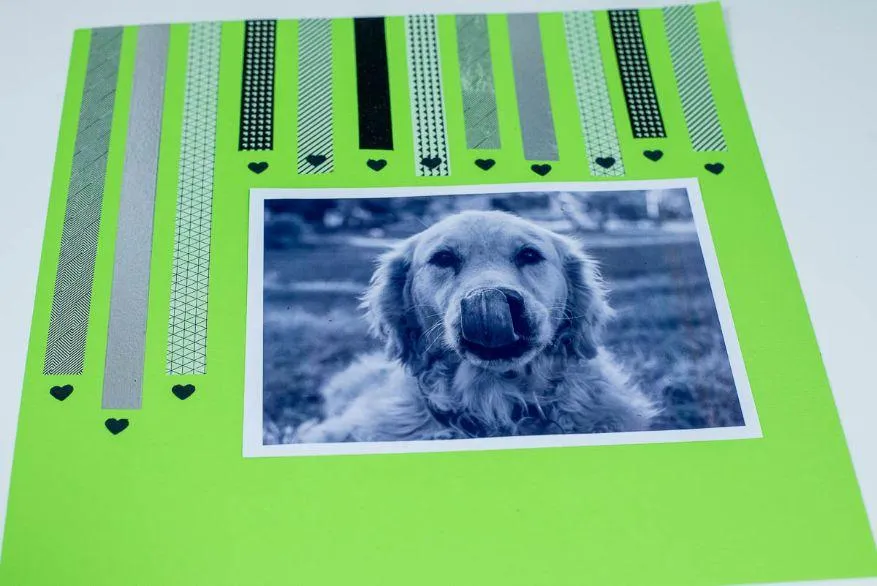 washi tape scrapbook layout ideas