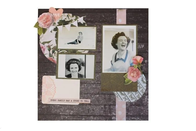 vintage scrapbook cover