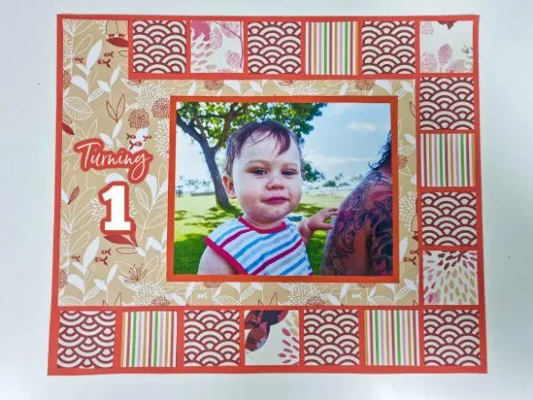 scrapbook page pattern ideas