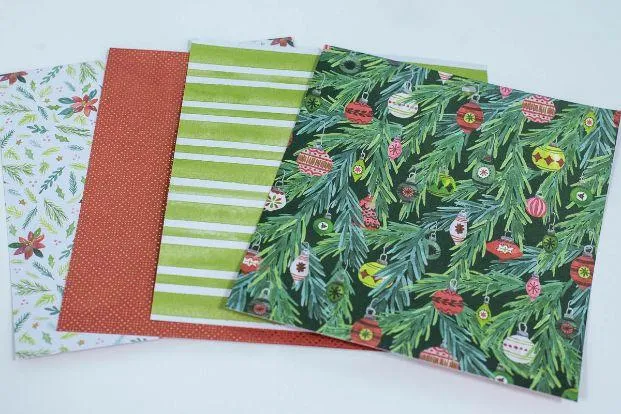 patterned scrapbook memories