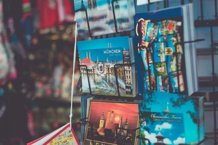 travel postcards for scrapbook
