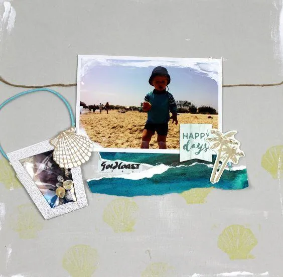 baby boy scrapbook album template