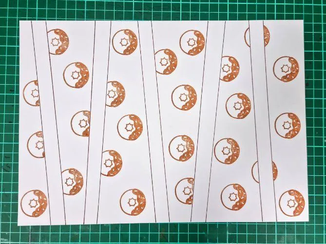 creating scrapbook stamp background pattern